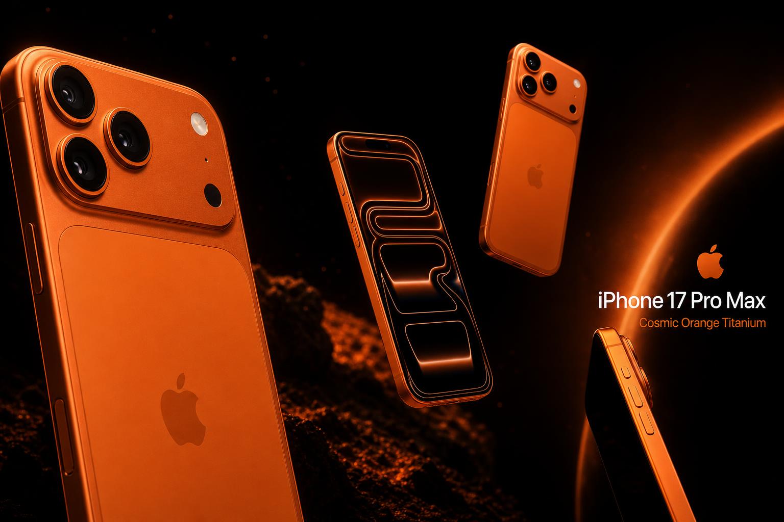 iPhone 17 Pro Max — banner cinematográfico